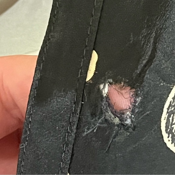 Louis Feraud US12 42 Vintage Cap Sleeve black circle dot 0128 - Picture 12 of 15